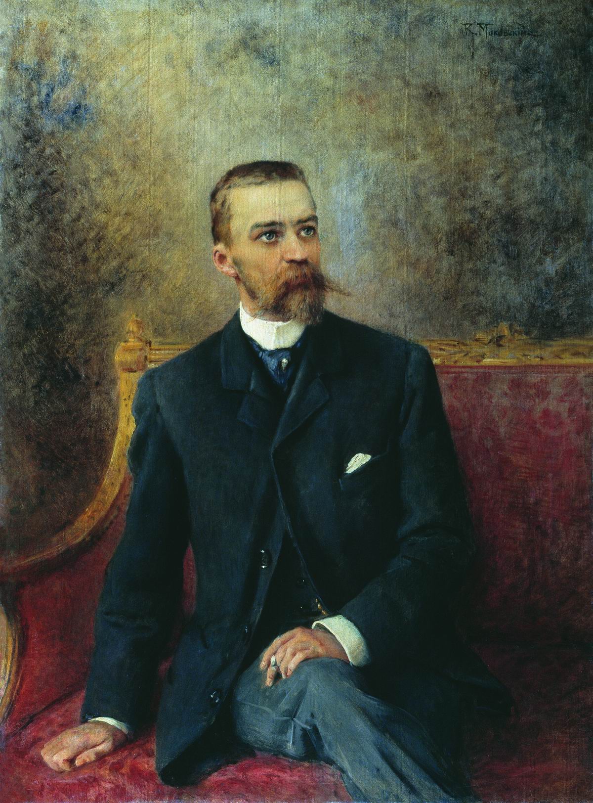 Маковский К.. Портрет А.Г.Кузнецова. 1890-е