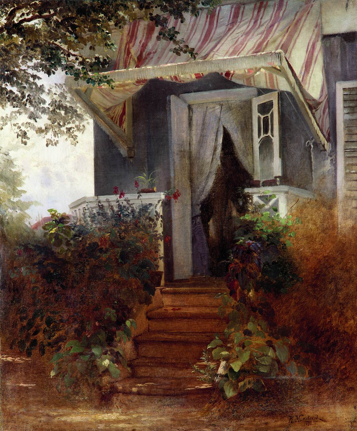 Маковский К.. На крыльце. 1875