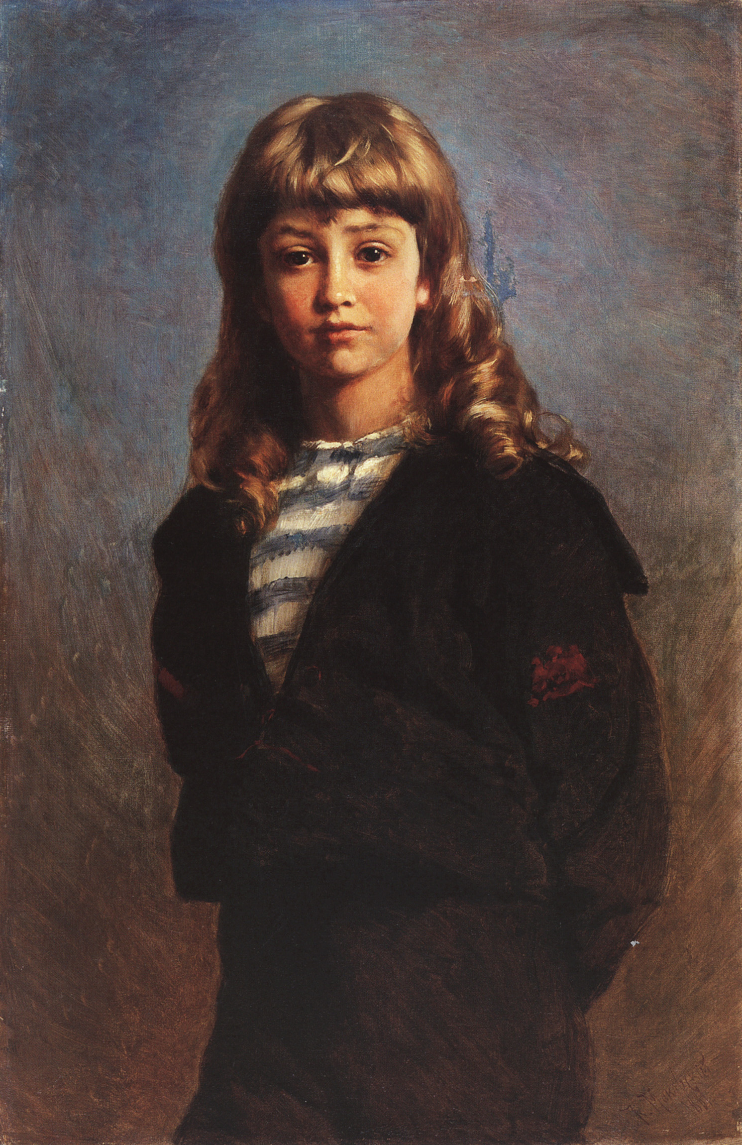 Маковский К.. Сережа (Портрет сына в матроске). 1887