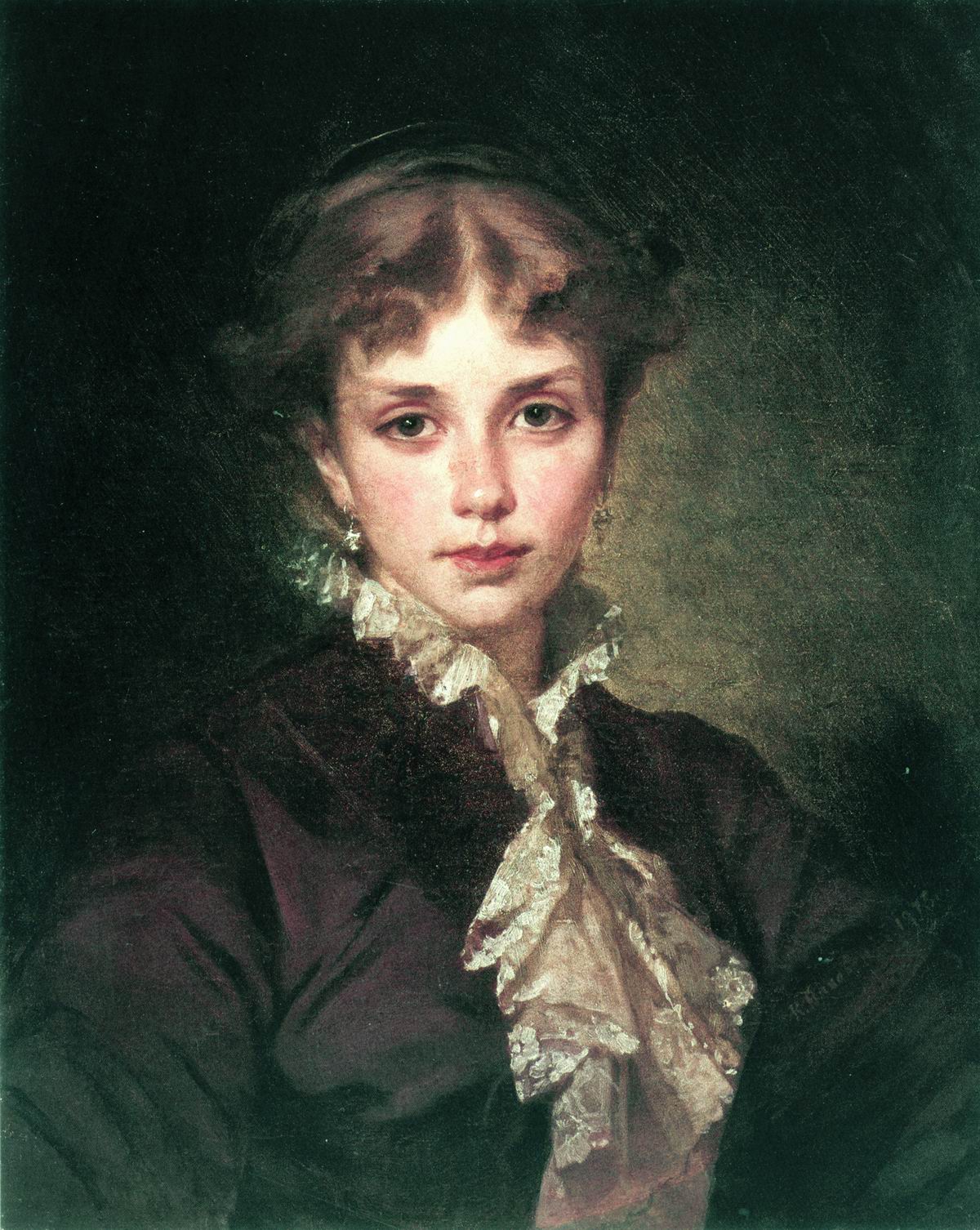 Маковский К.. Женский портрет. 1878