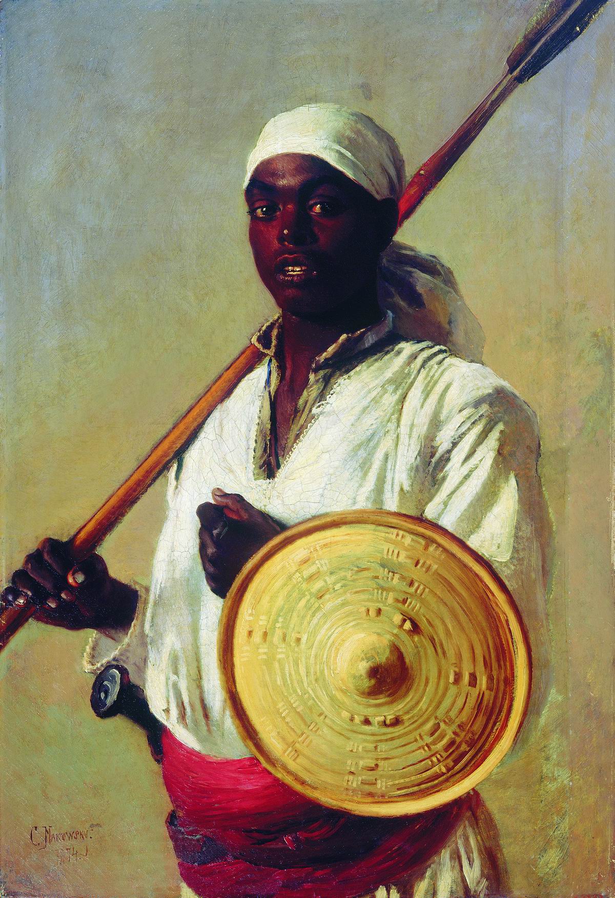 Маковский К.. Египетский воин. 1871