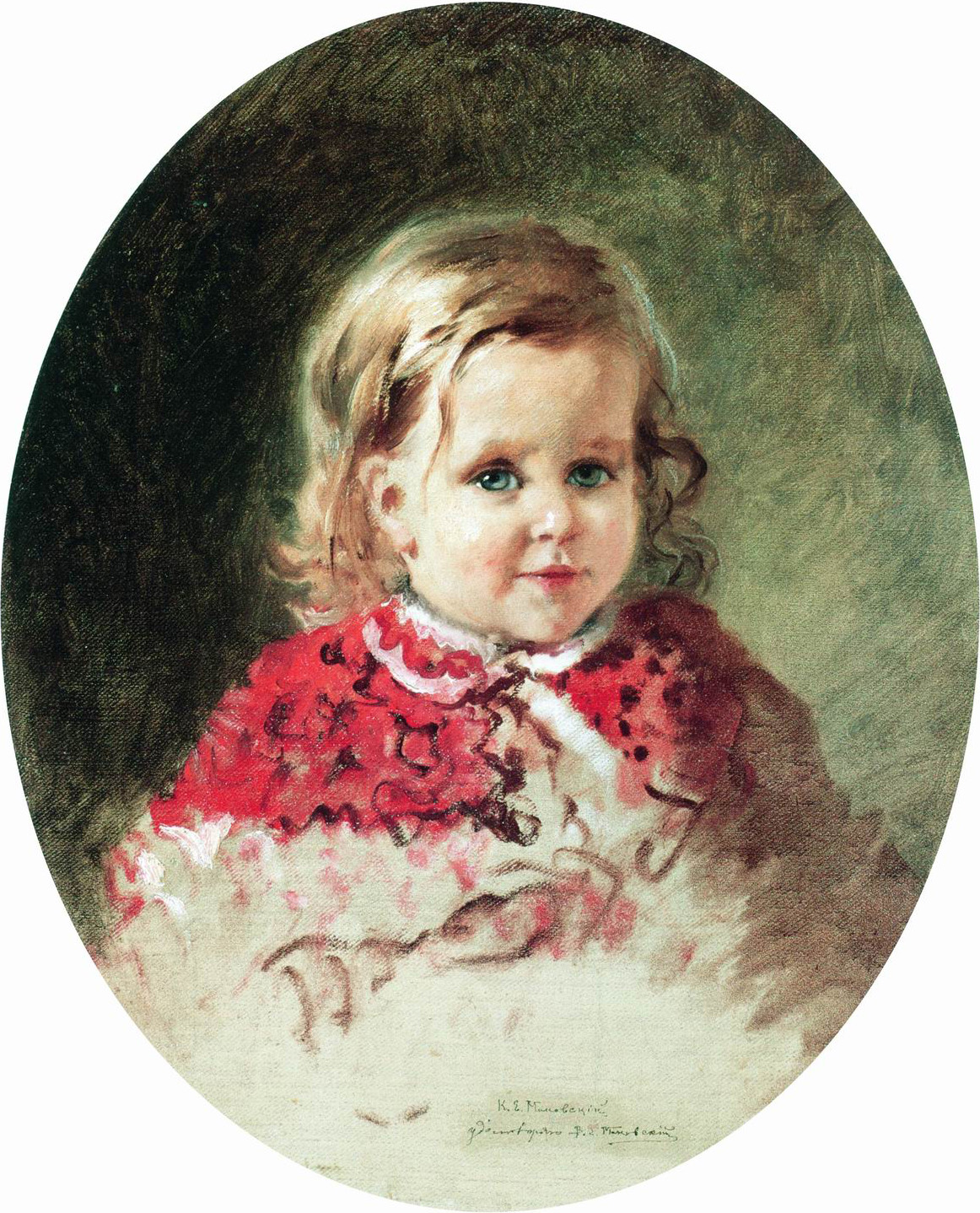 Маковский К.. Портрет девочки Жени. 1860-е