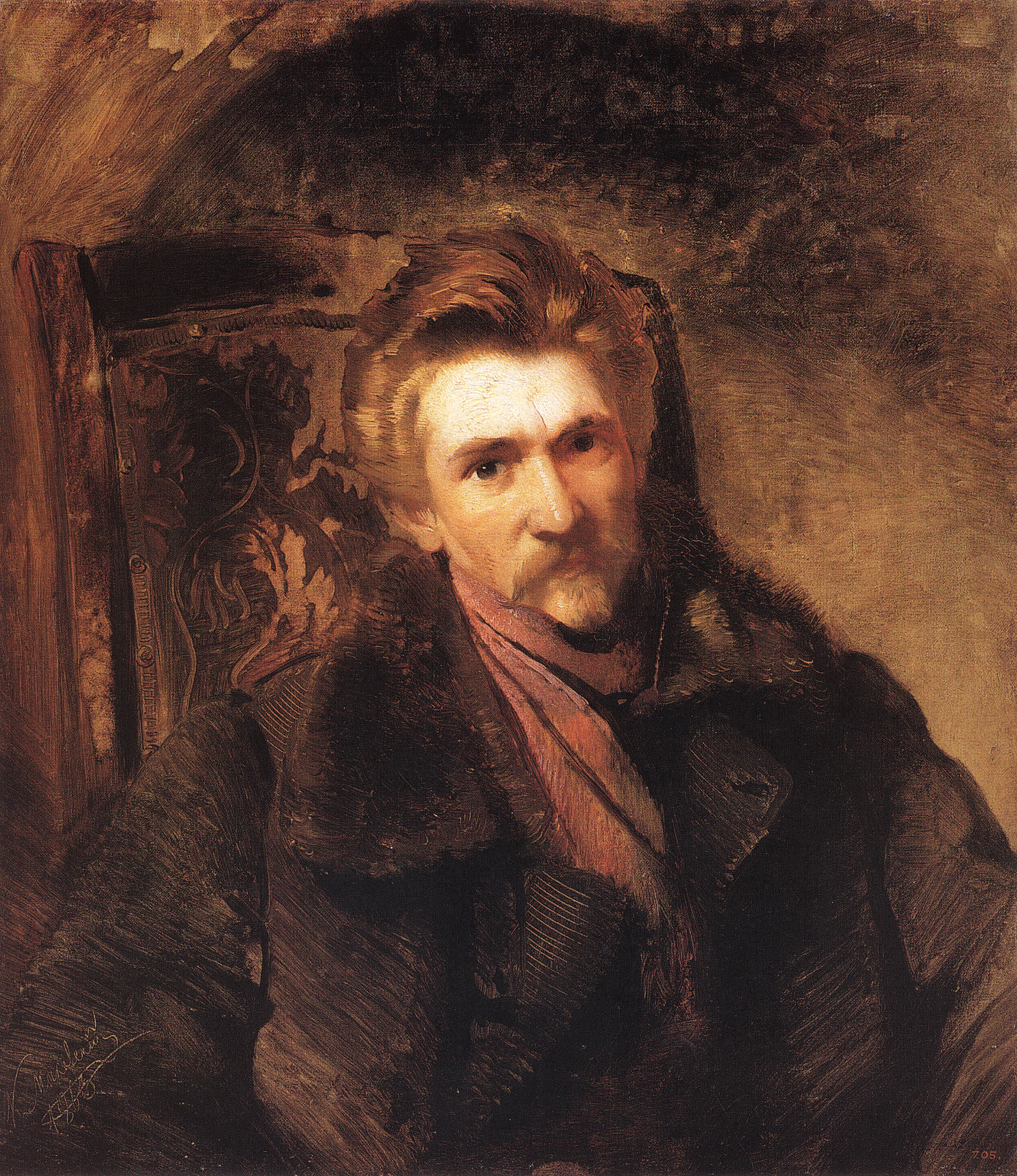 Маковский К.. Портрет художника Александра Павловича Попова (Московского). 1863