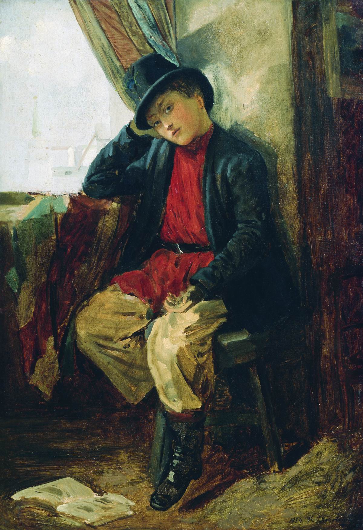 Маковский К.. Портрет Владимира Егоровича Маковского в детстве. 1854