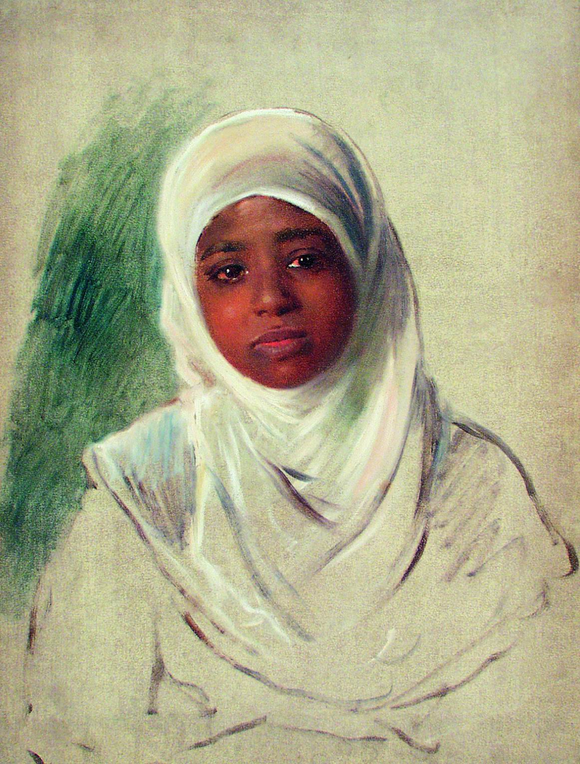 Маковский К.. Девушка в бурнусе. 1870-е