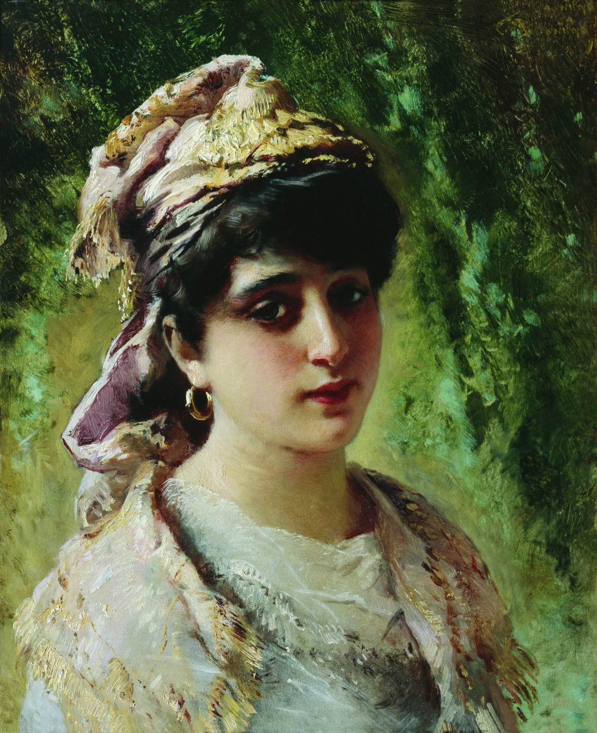 Маковский К.. Женская головка. 1890-е