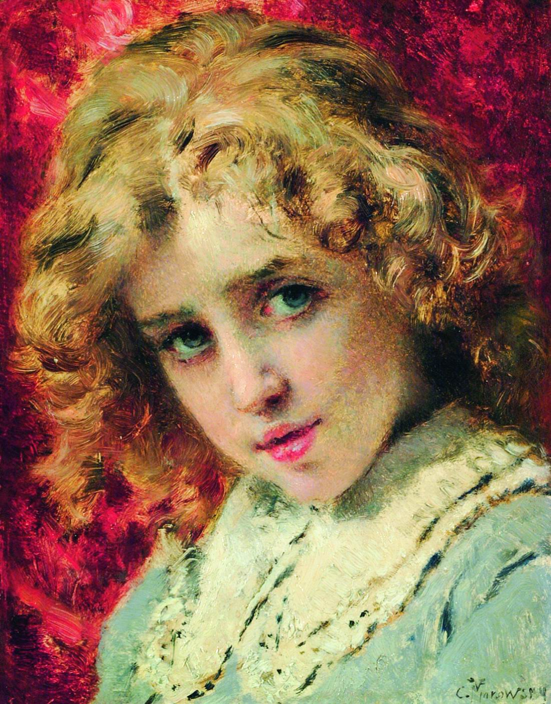 Маковский К.. Детская головка (Портрет сына Константина?). Конец 1890-х