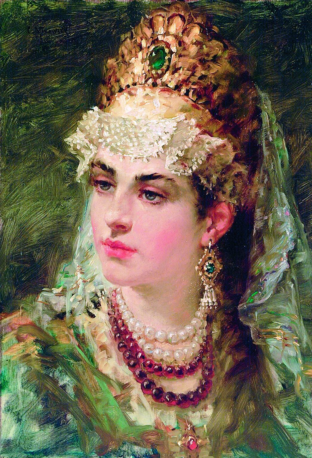 Маковский К.. Боярышня. 1900-е