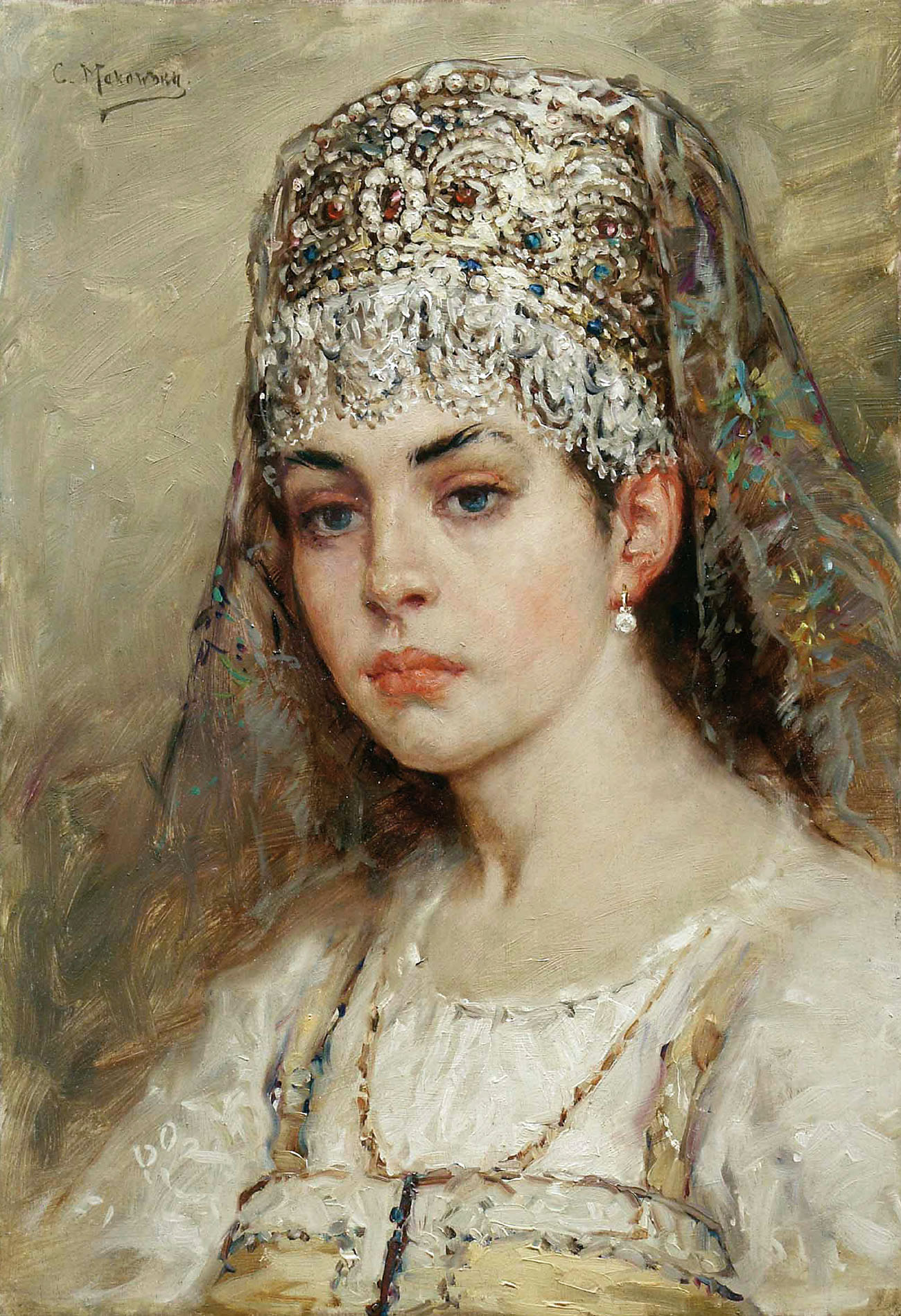 Маковский К.. Боярышня. 1880-е