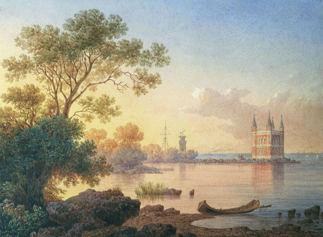 Воробьев С.. Вид Ренеллы в Александрии. 1853