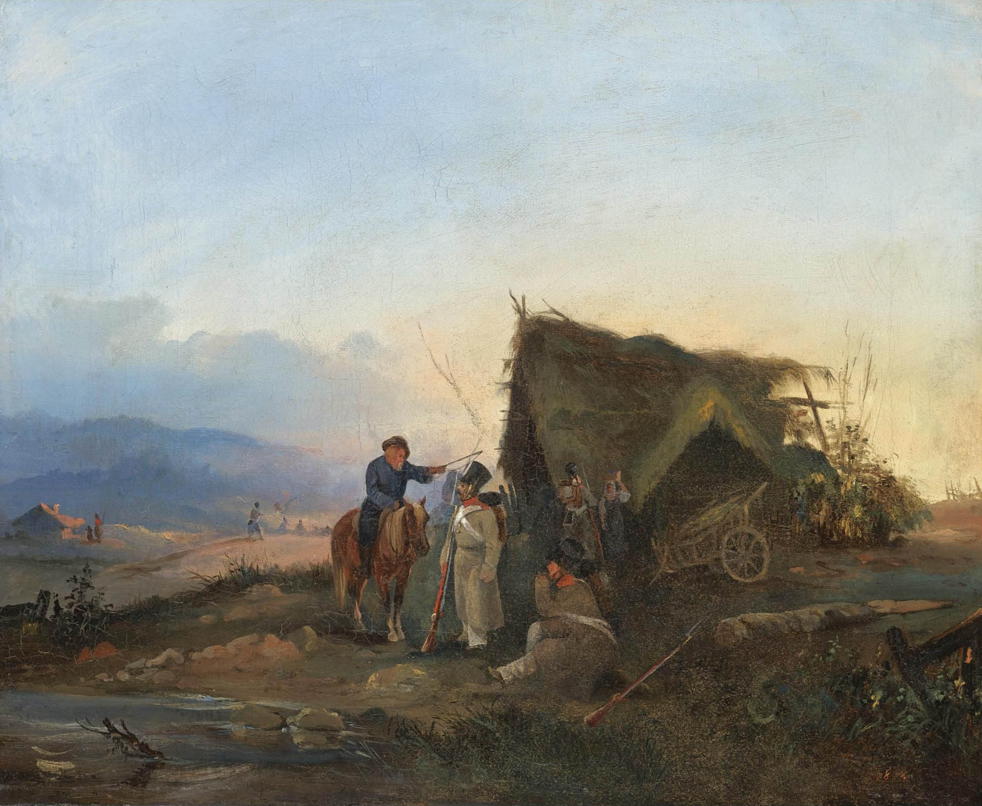 Байков. Отдыхающий постовой. 1844