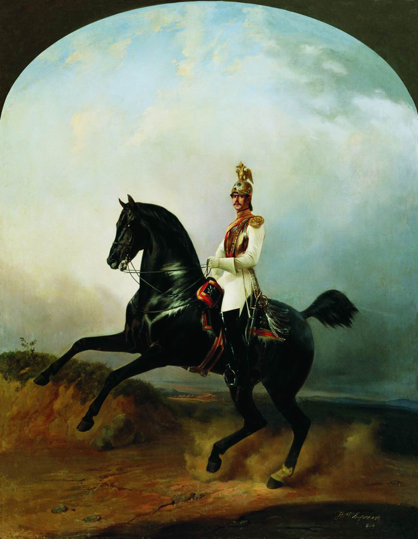 Сверчков Н.. Конный портрет. 1854