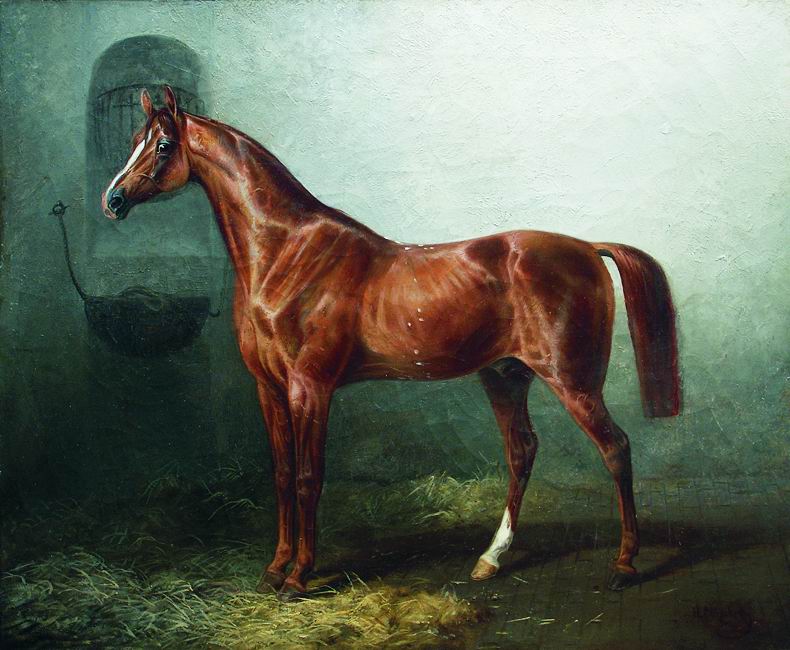 Сверчков Н.. Лошадь в стойле