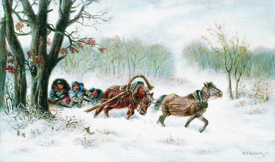 Сверчков Н.. Гуськом. 1883