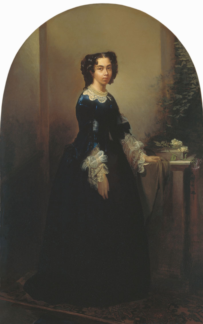 Ксенофонтов. Портрет художницы С.В.Сухово-Кобылиной. 1859
