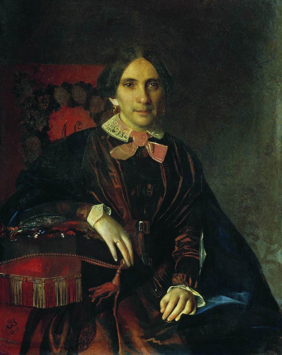 Зарянко. Портрет А.К.Ломновской. 1849