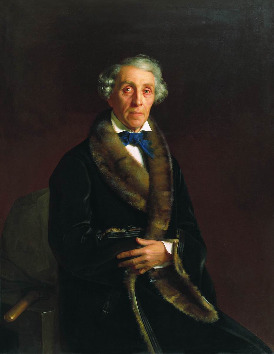 Зарянко. Портрет вице-президента Академии художеств графа Федора Петровича Толстого. 1850