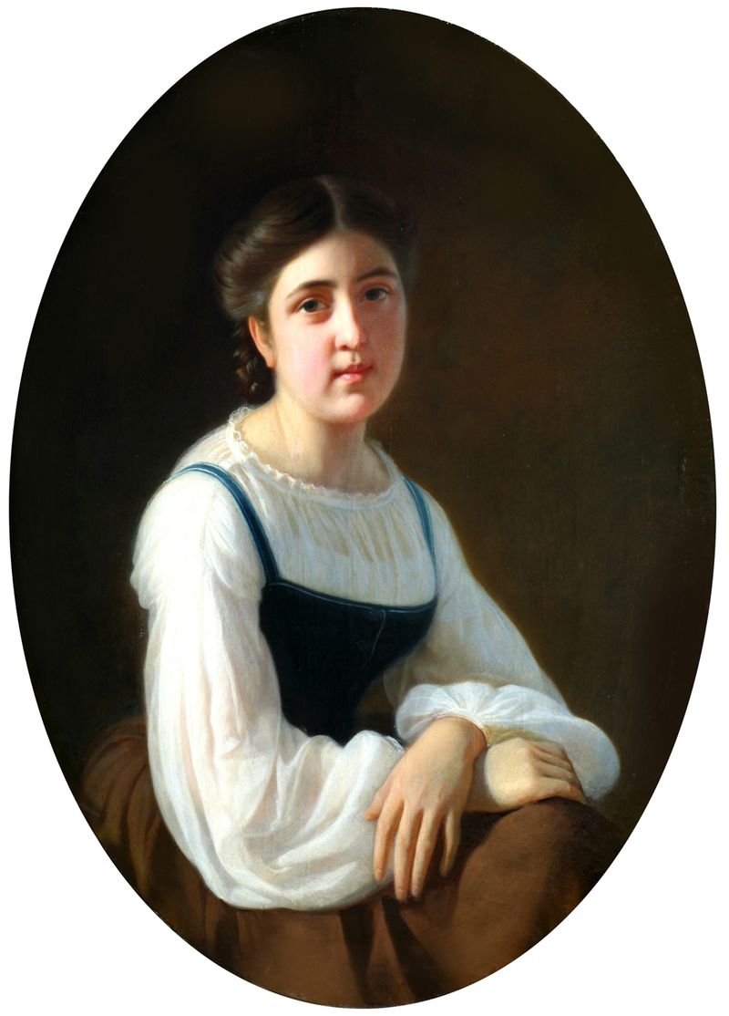 Зарянко. Портрет девушки. 1850-е
