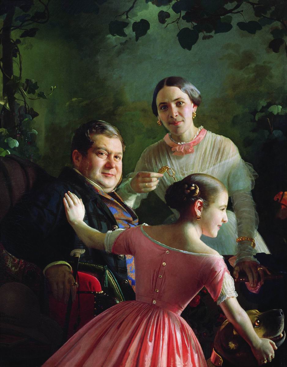 Зарянко. Портрет семьи Турчаниновых. 1848