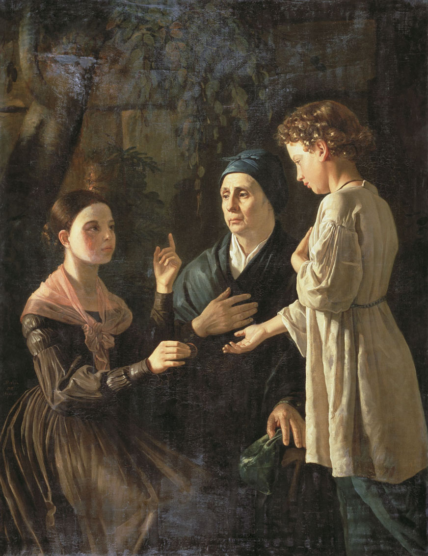 Мохов. Подача милостыни. 1842
