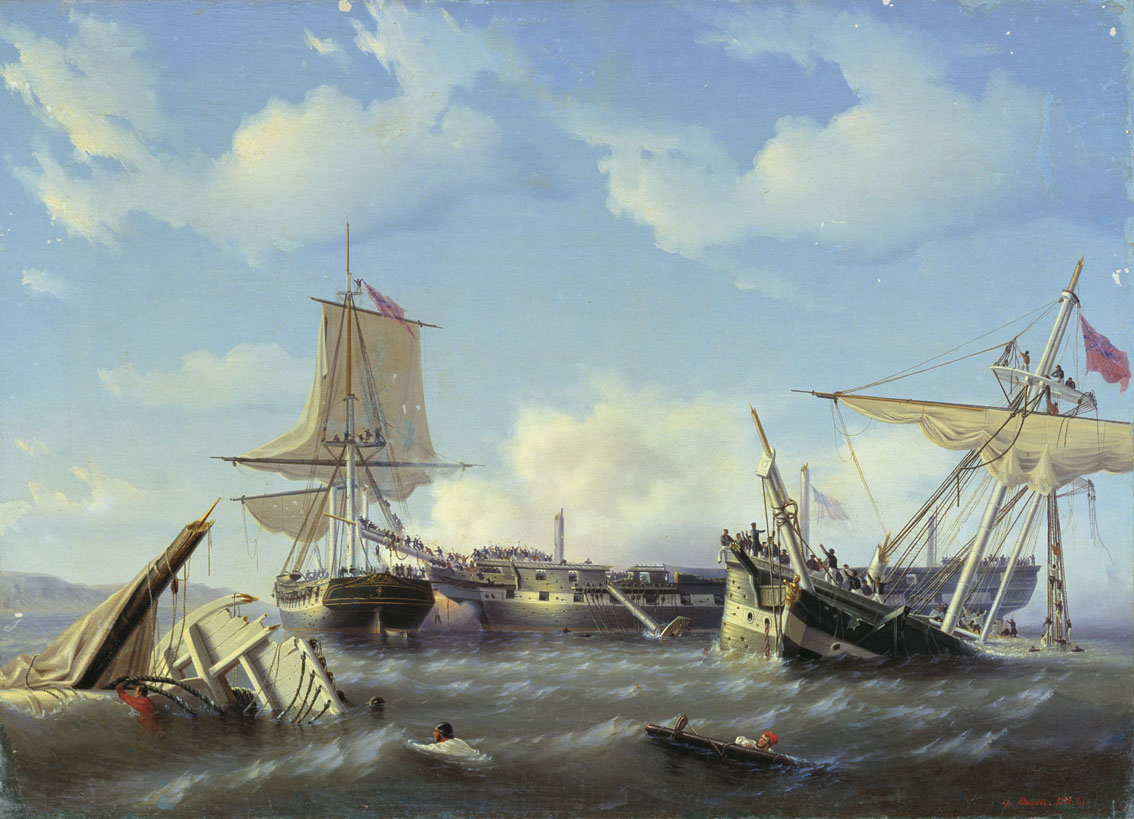 Юшков. Абордаж. Эпизод из английских морских войн. 1848