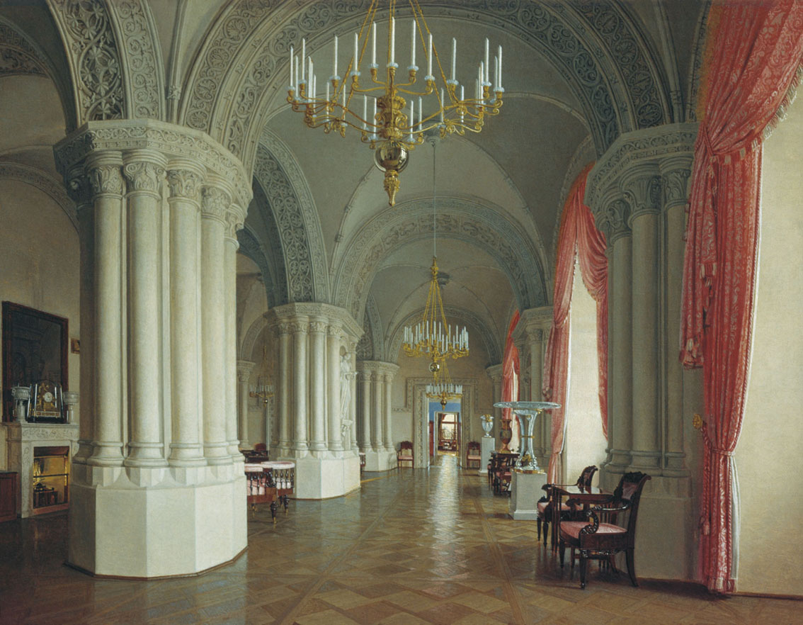 Юшков. Готический зал в Зимнем дворце. 1840-е