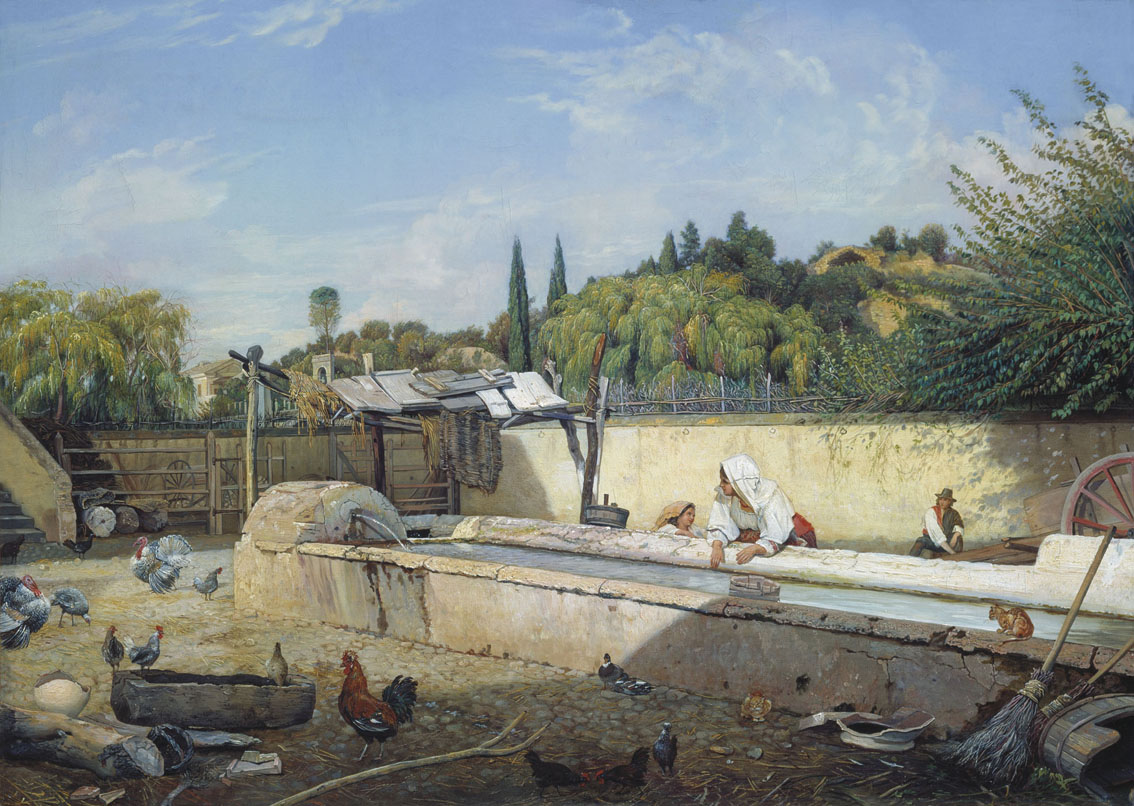 Кабанов. Терраса в окрестностях Рима. Конец 1850-х - начало 1860-х