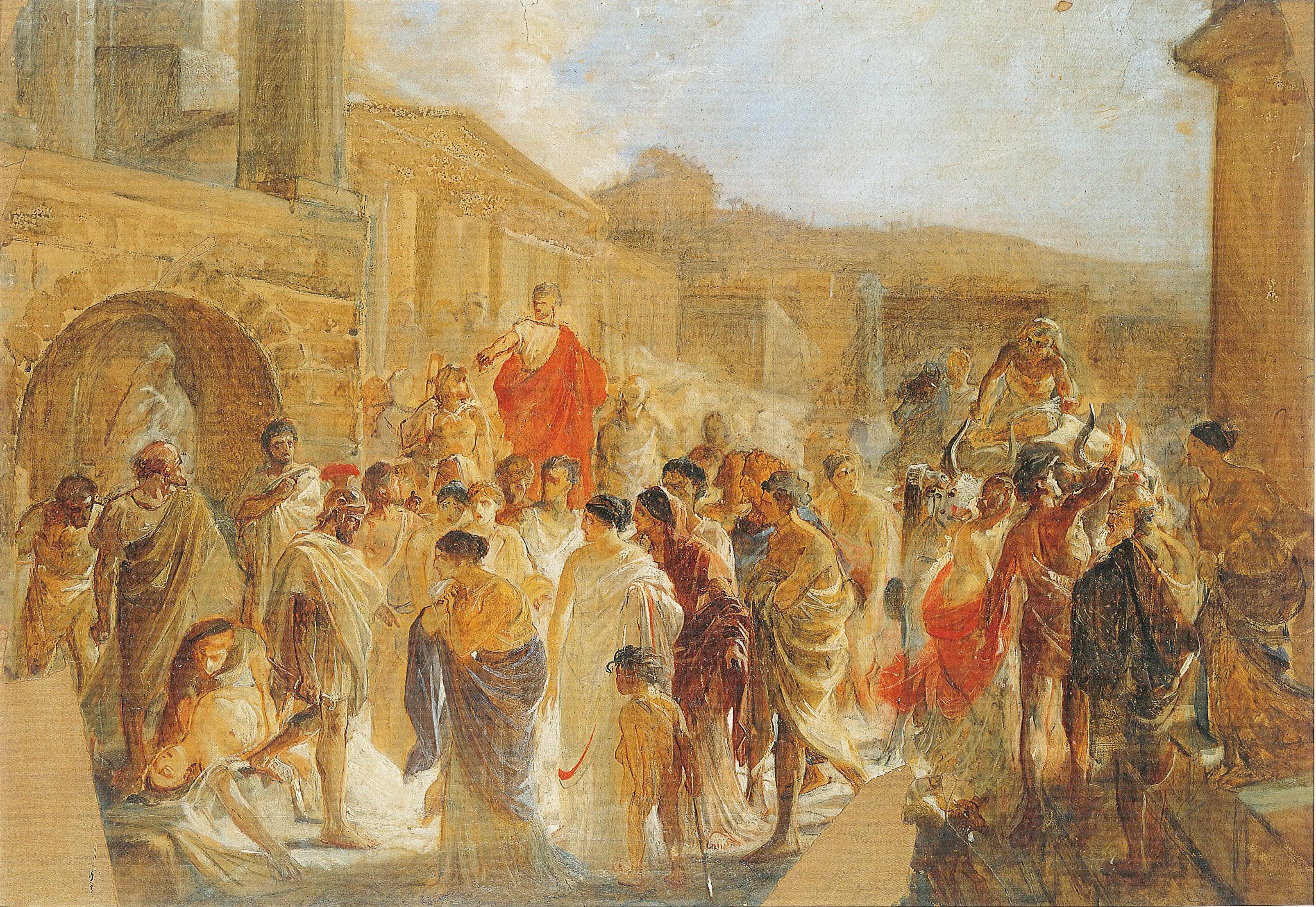 Ге Н.Н.. Смерть Виргинии . 1857-1858