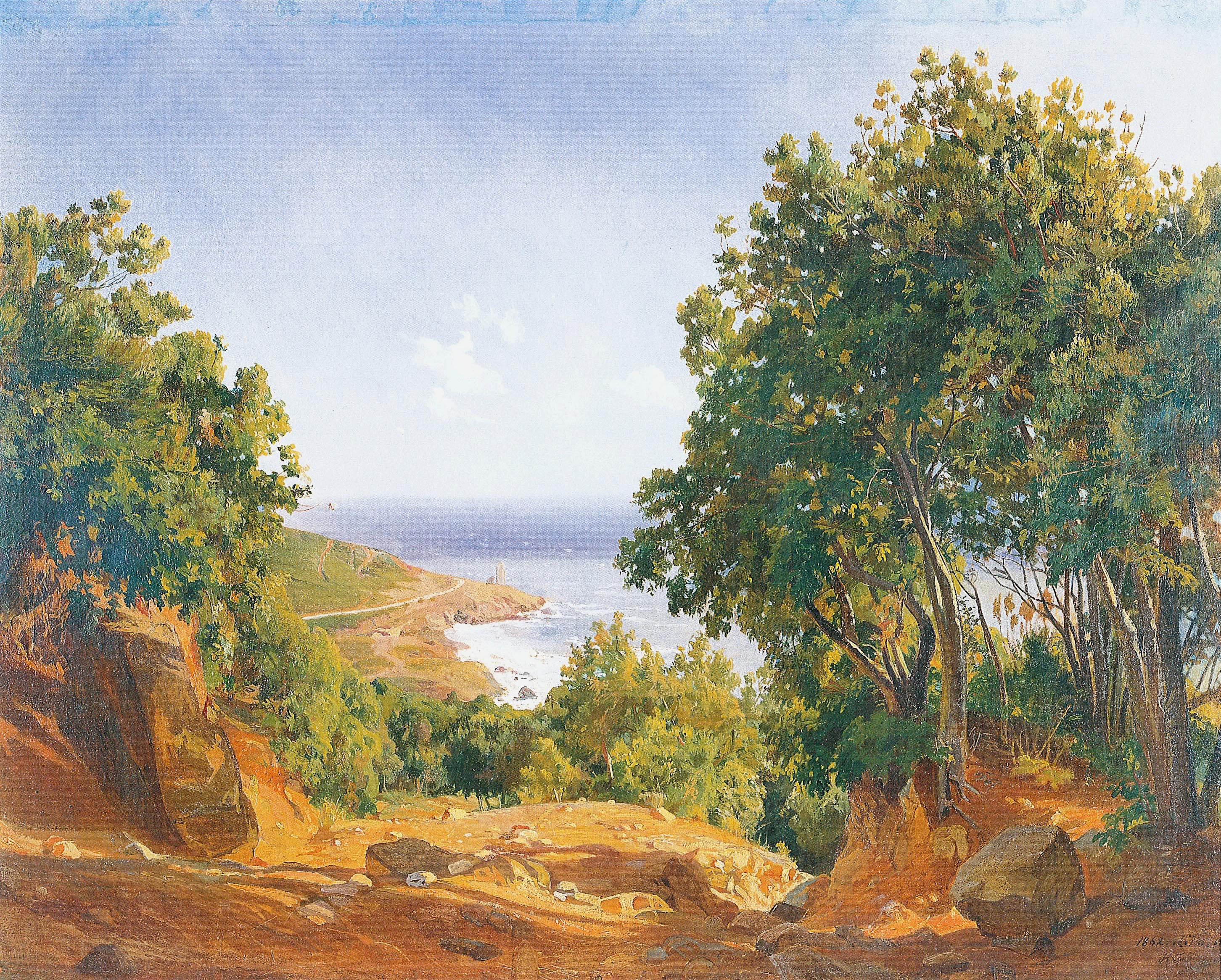 Ге Н.Н.. Ливорно. Морские дали . 1862