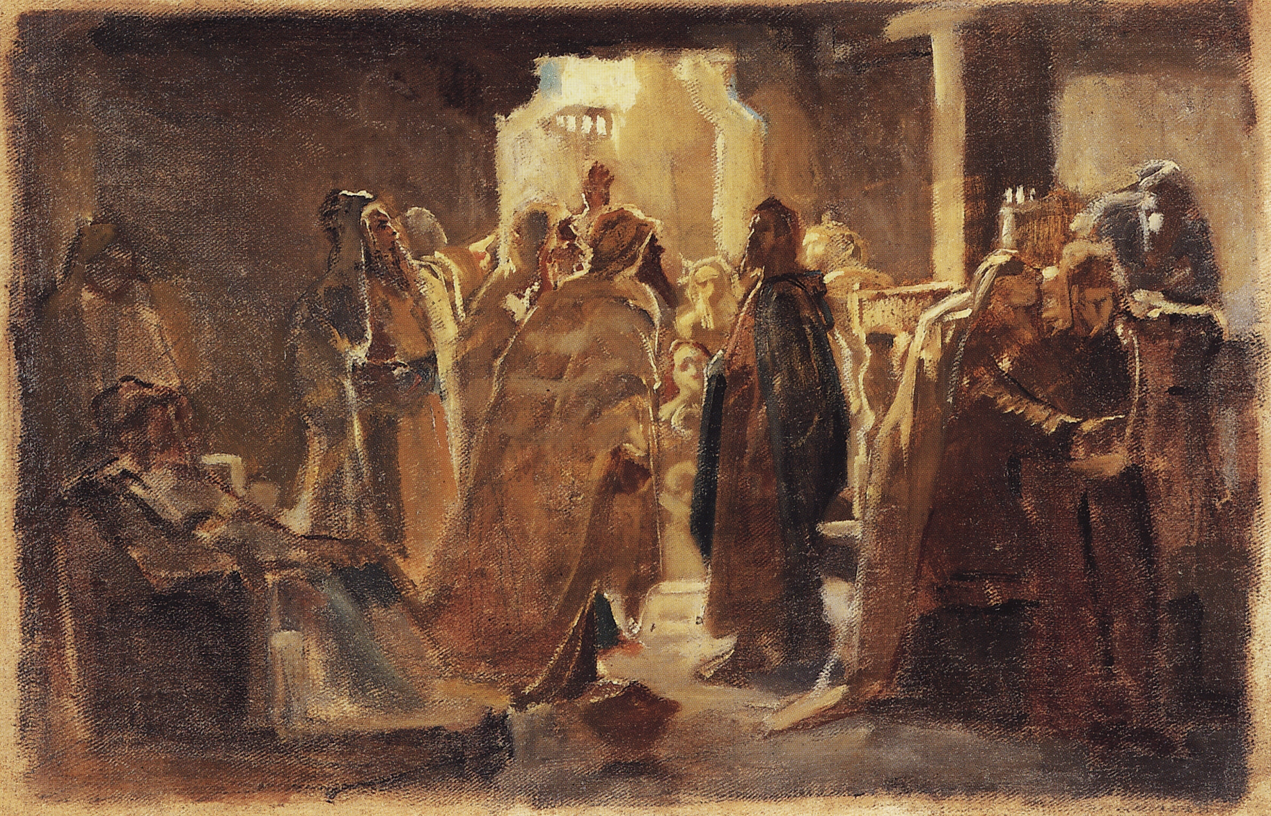 Ге Н.Н.. Христос в синагоге. 1868