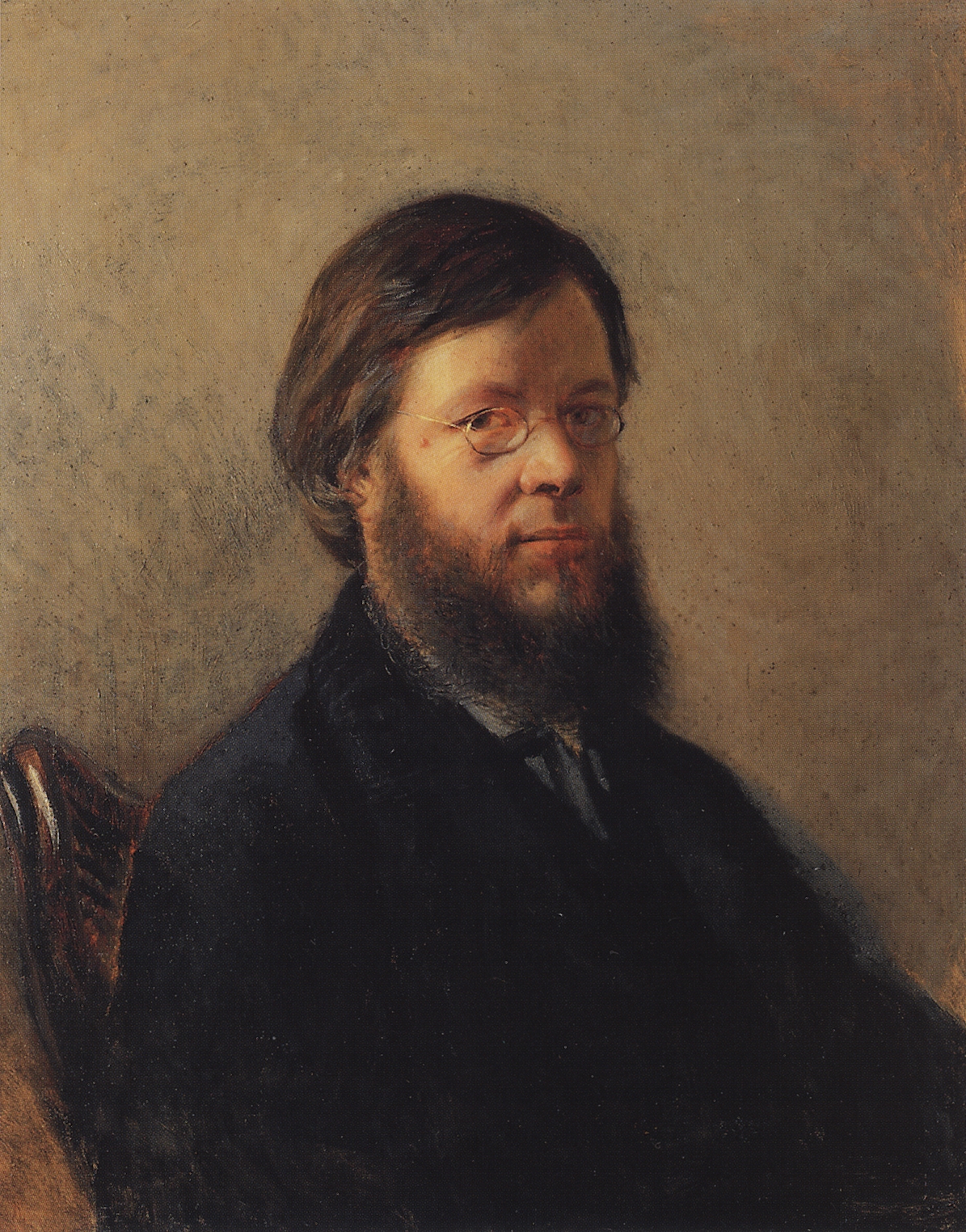 Ге Н.Н.. Портрет А.Н.Пыпина. 1871-1872