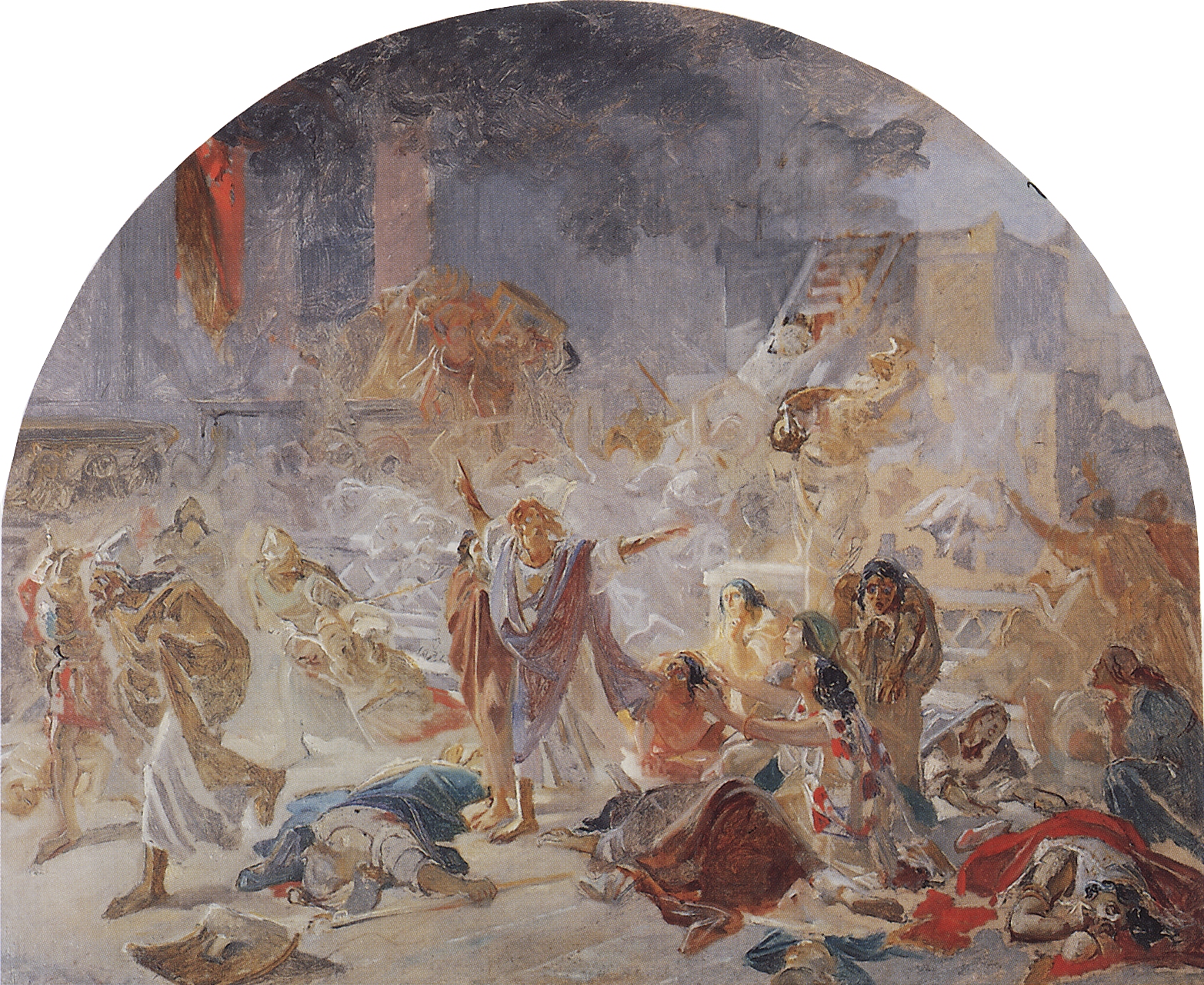 Ге Н.Н.. Разрушение Иерусалимского храма. 1859