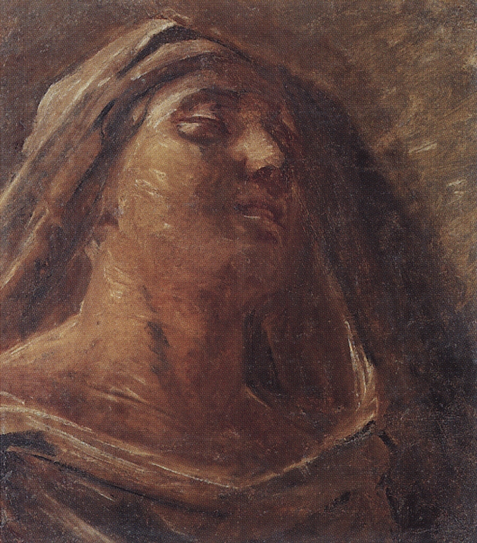 Ге Н.Н.. Голова Богоматери. 1860-1862