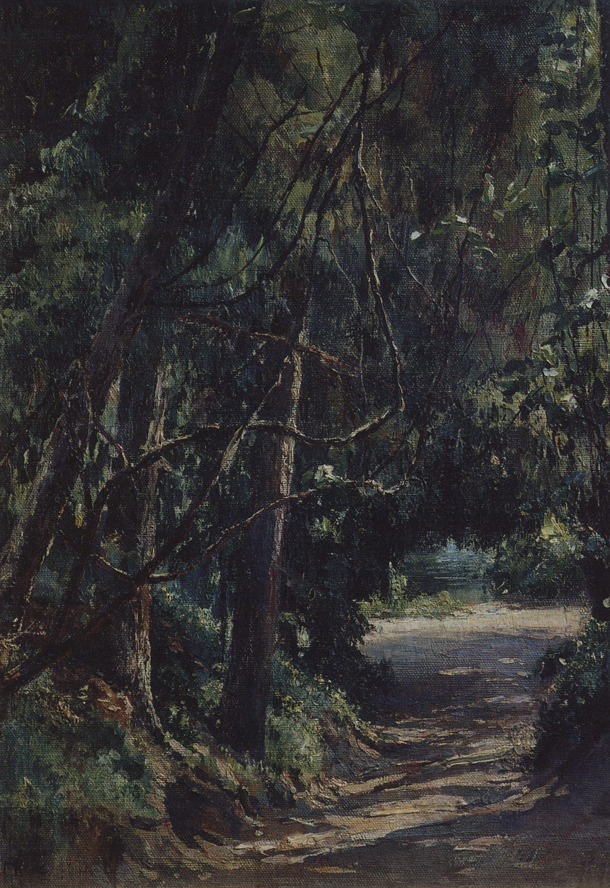 Ге Н.Н.. Аллея в старом парке. 1893