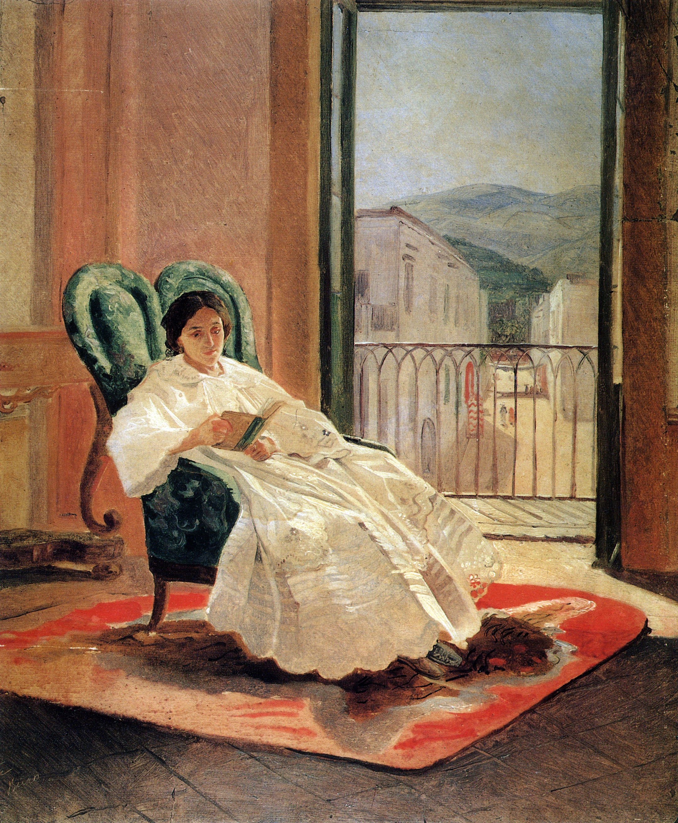 Ге Н.Н.. Портрет жены художника А.П.Ге. 1858