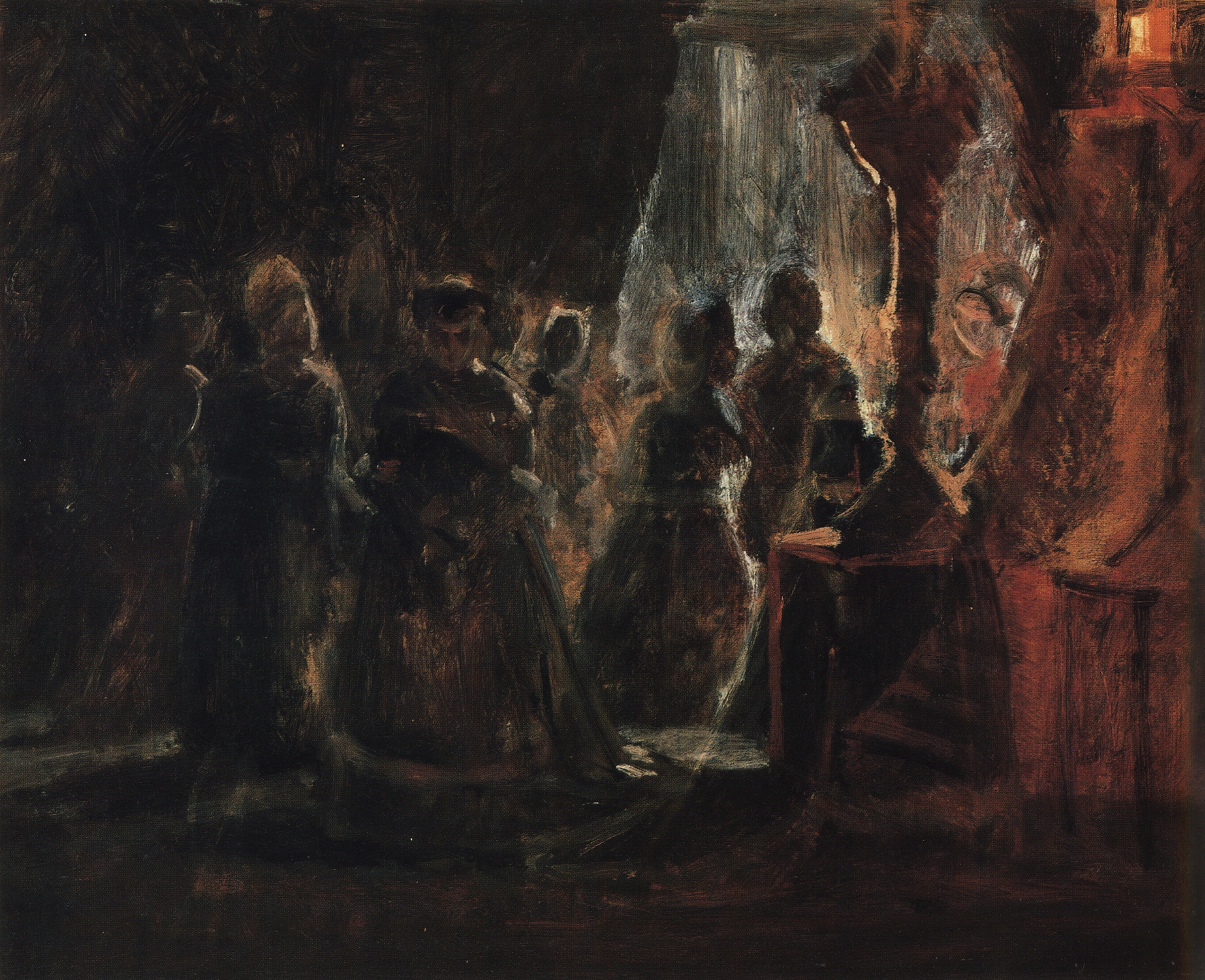 Ге Н.Н.. Екатерина II у гроба императрицы Елизаветы. 1873