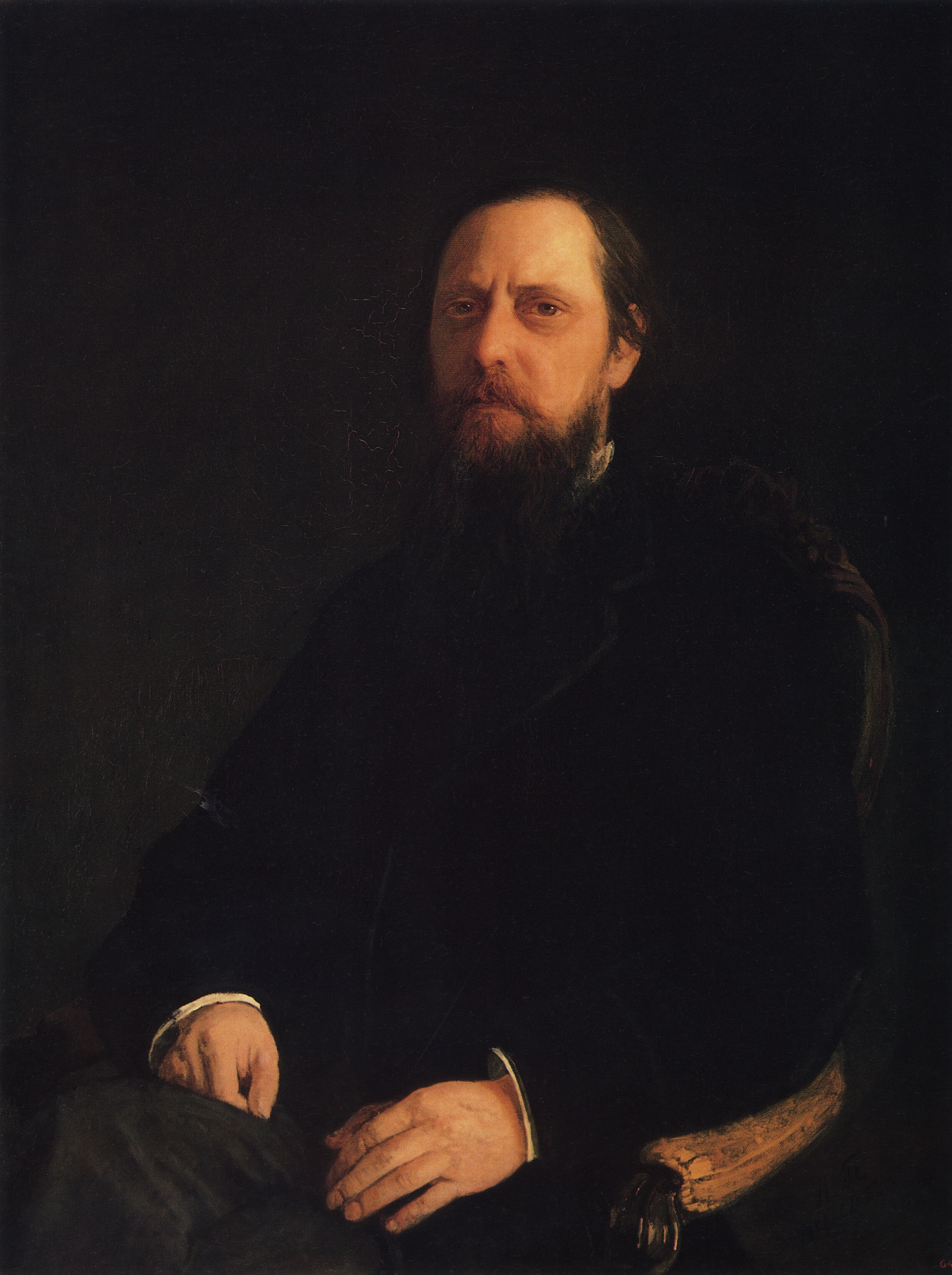 Ге Н.Н.. Портрет писателя М.Е. Салтыкова-Щедрина. 1872