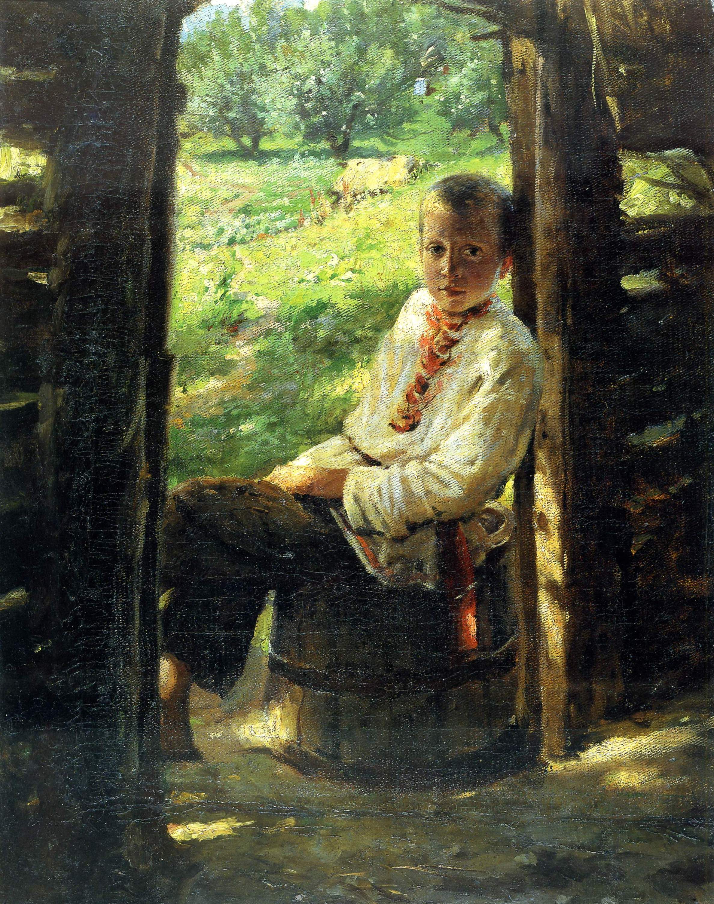 Ге Н.Н.. Портрет мальчика-украинца. 1880-е