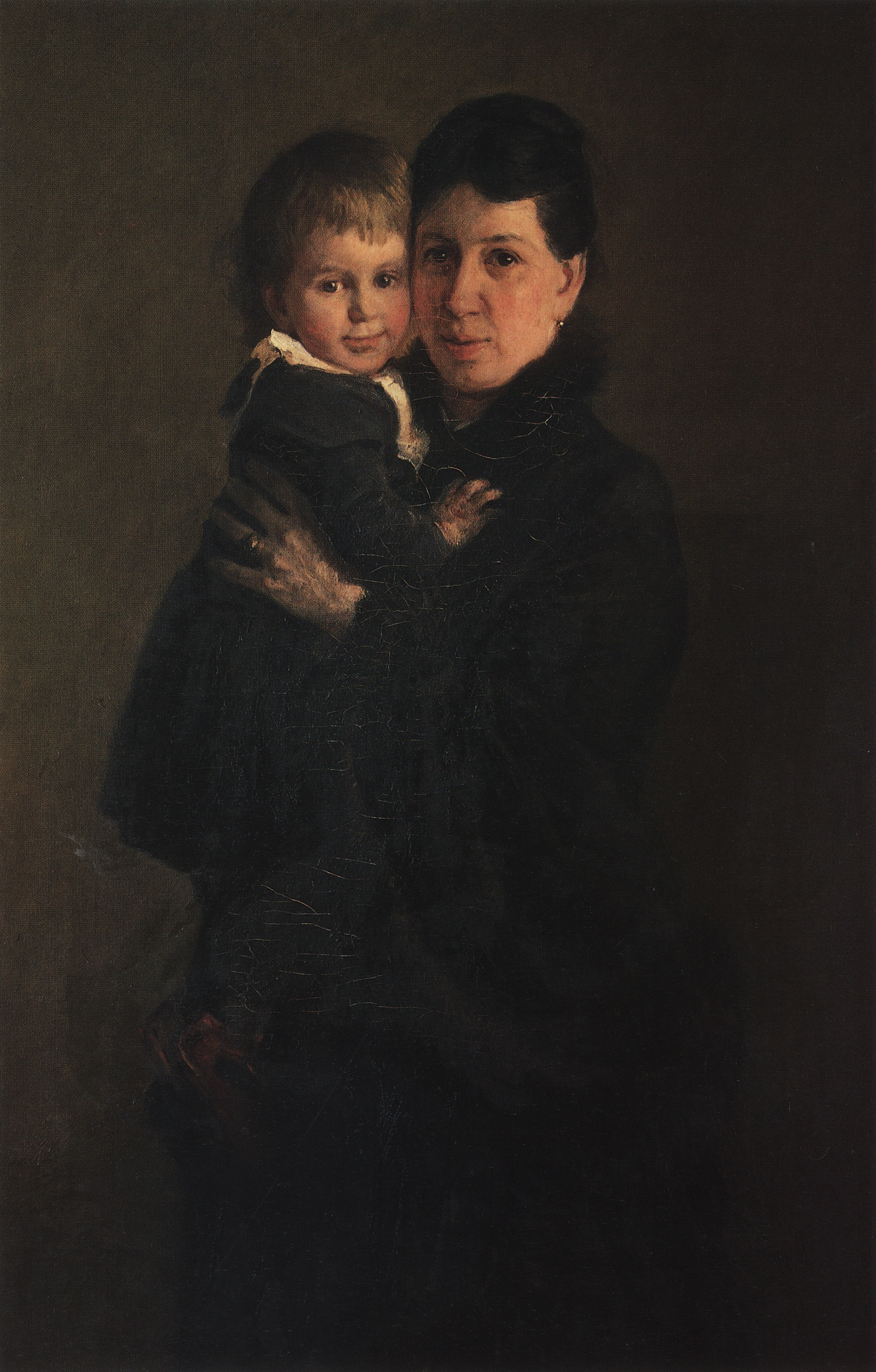 Ге Н.Н.. Портрет В.А.Толстой с дочерью А.Л.Толстой. 1886