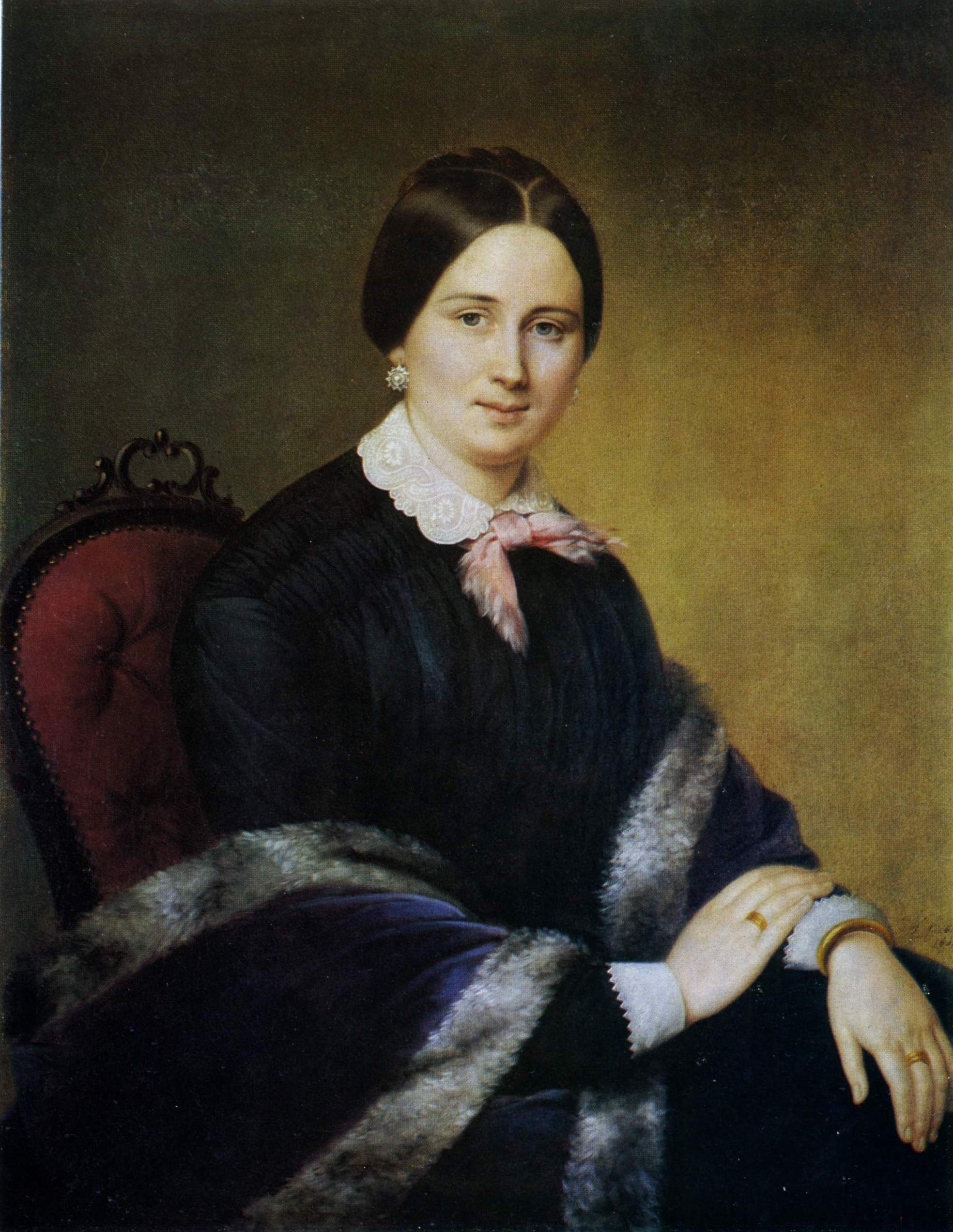 Яковлев Г.. Женский портрет . 1851