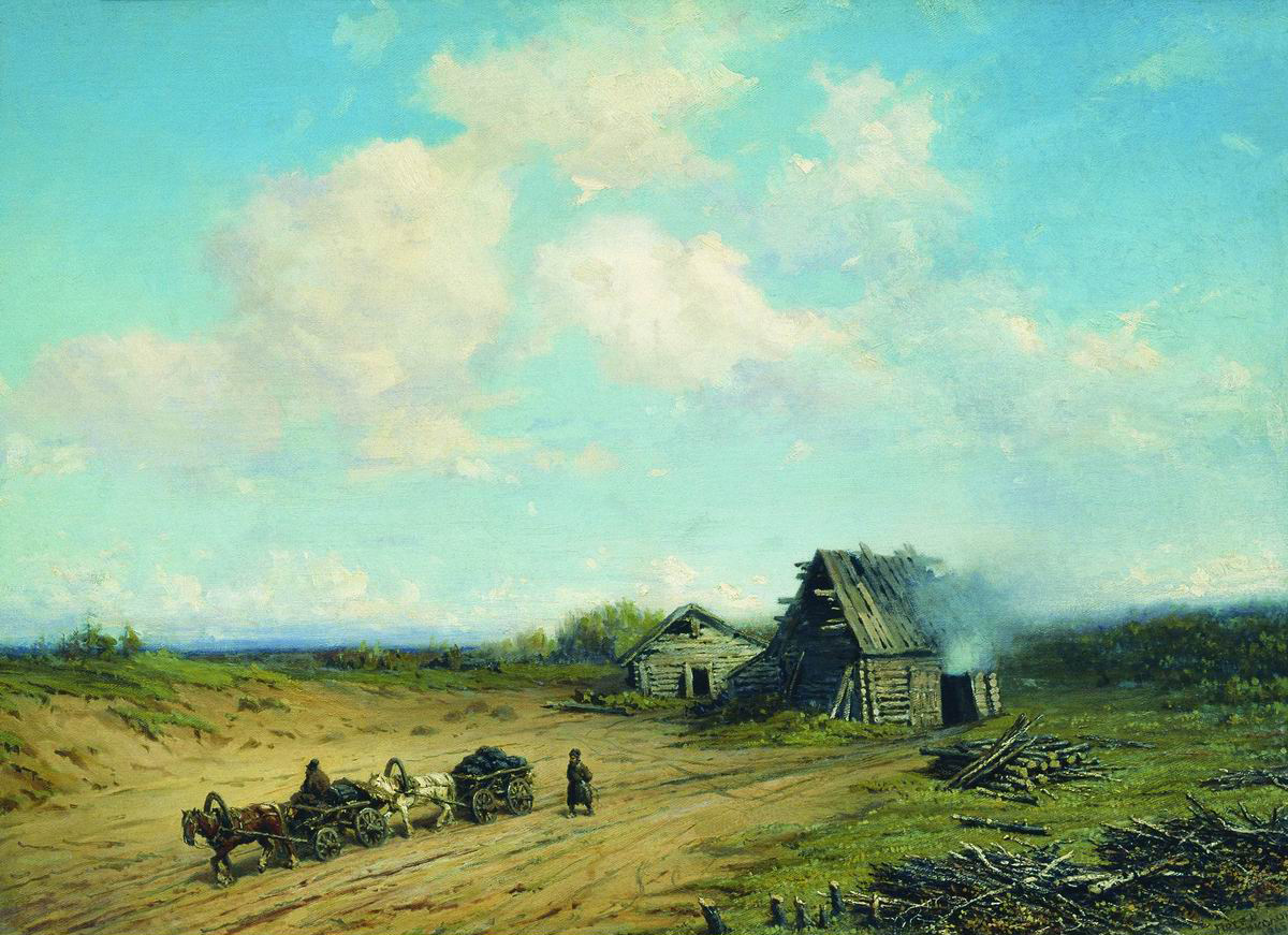 Соколов П.П.. Проезжая дорога. 1865
