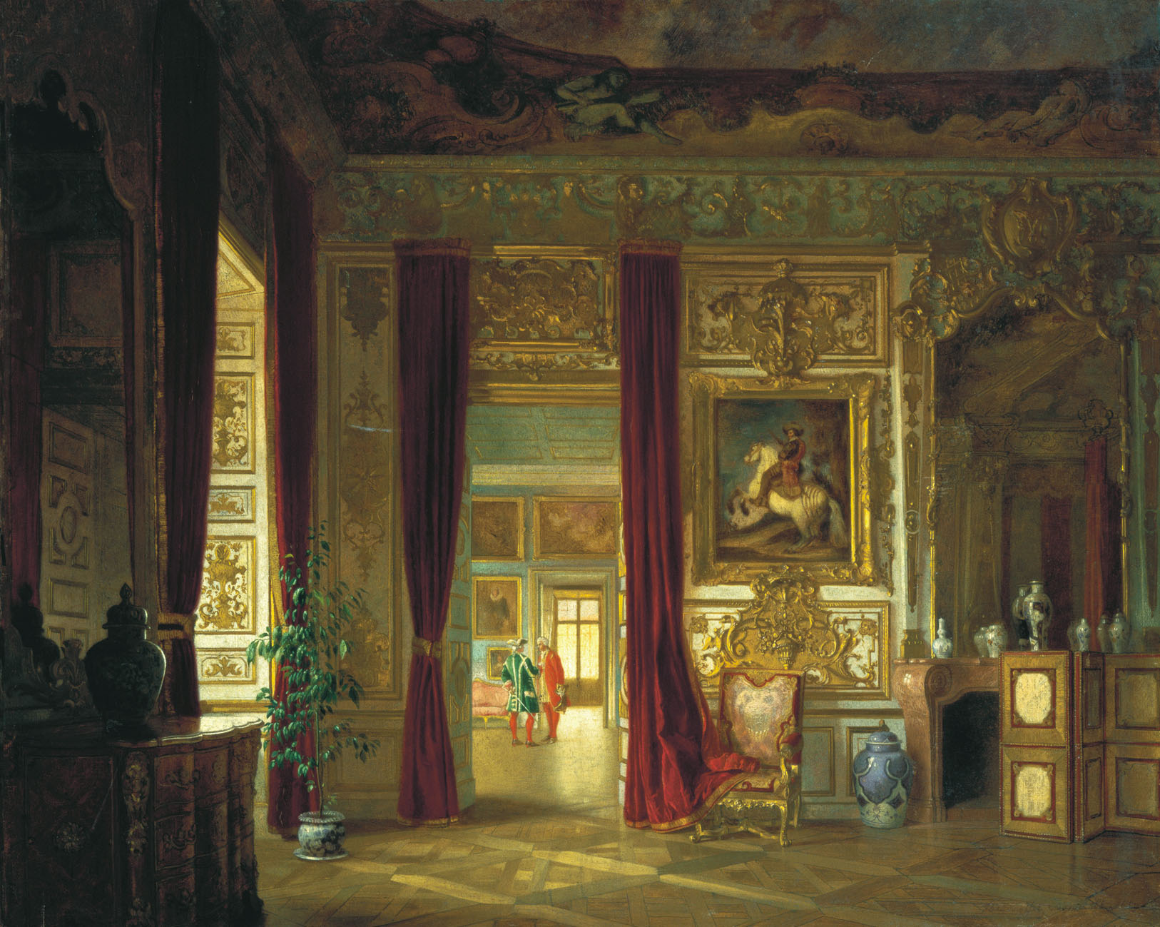 Сверчков В.. Внутренний вид комнаты. 1859