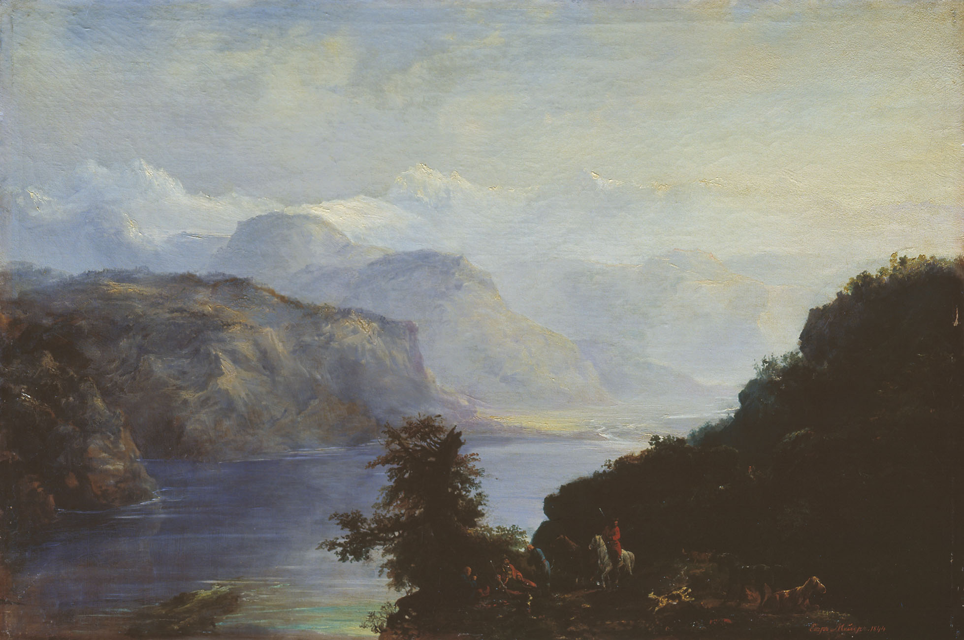 Мейер. Горное озеро. 1844