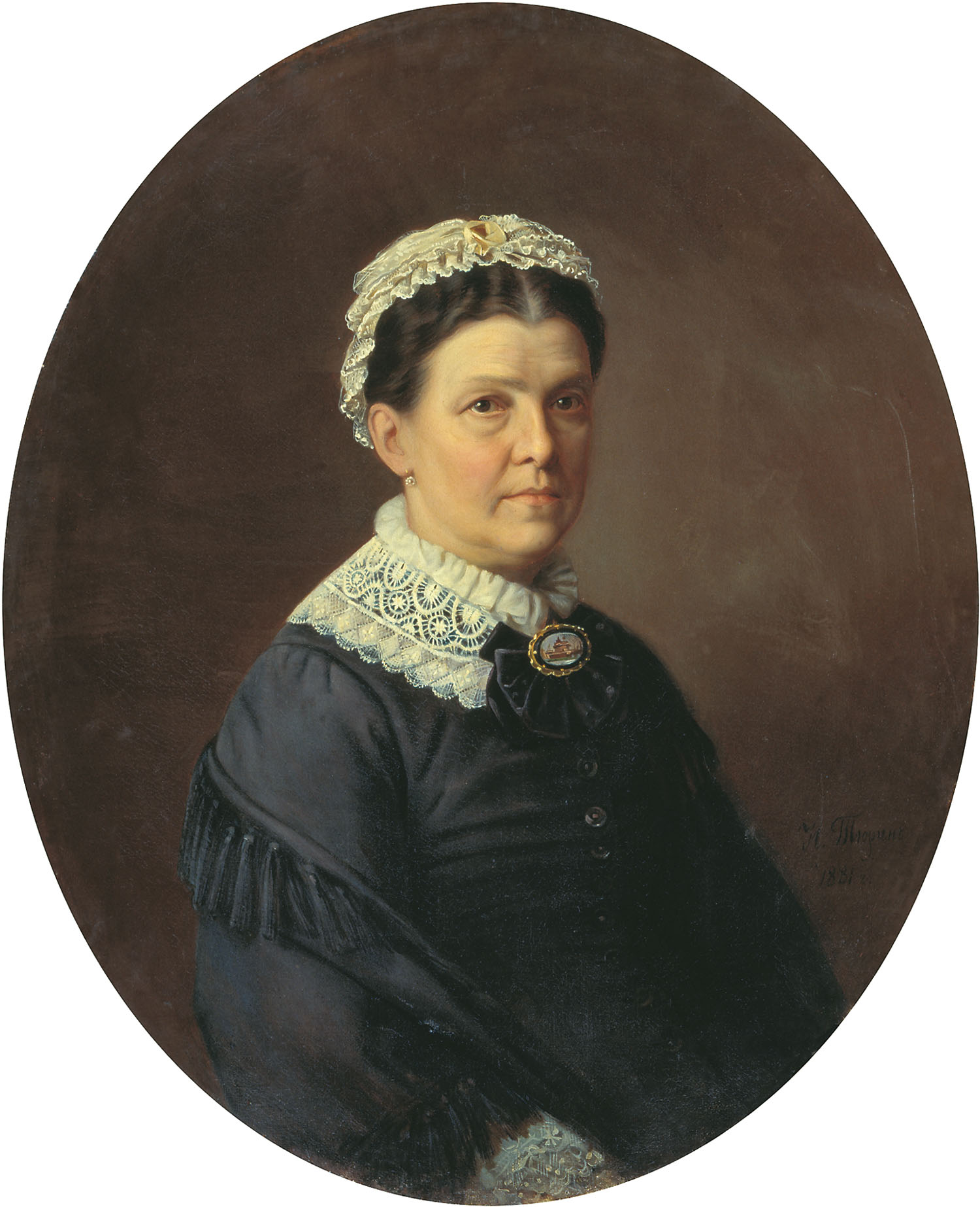 Тюрин И.. Портрет пожилой женщины. 1881