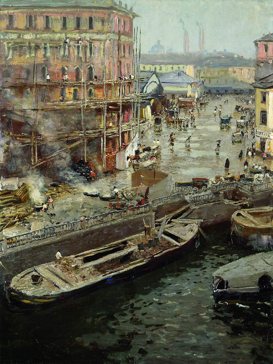 Дубовской. На Екатерининском канале летом. 1905