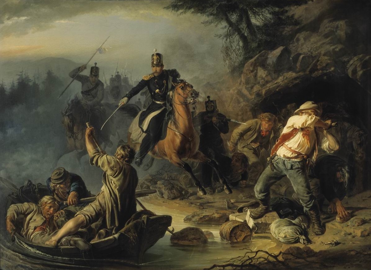 Худяков. Стычка с финляндскими контрабандистами. 1853