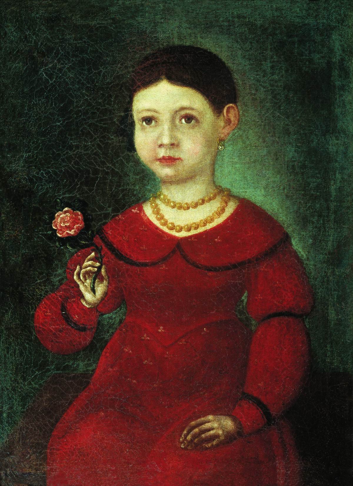 Бронников. Портрет девочки Евдокии Кузнецовой. 1842