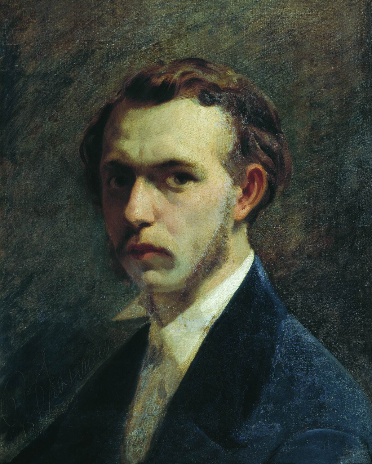 Бронников. Автопортрет художника в молодости. 1853