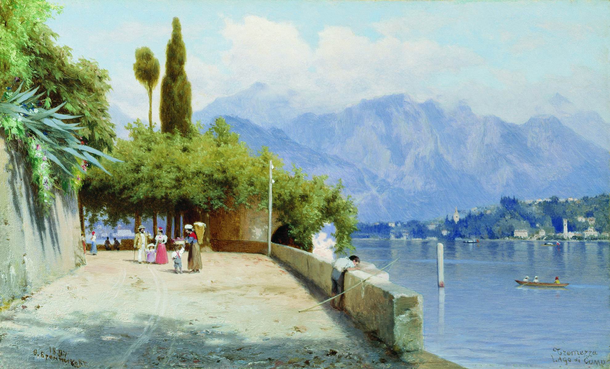 Бронников. Вид на озеро Комо. 1897