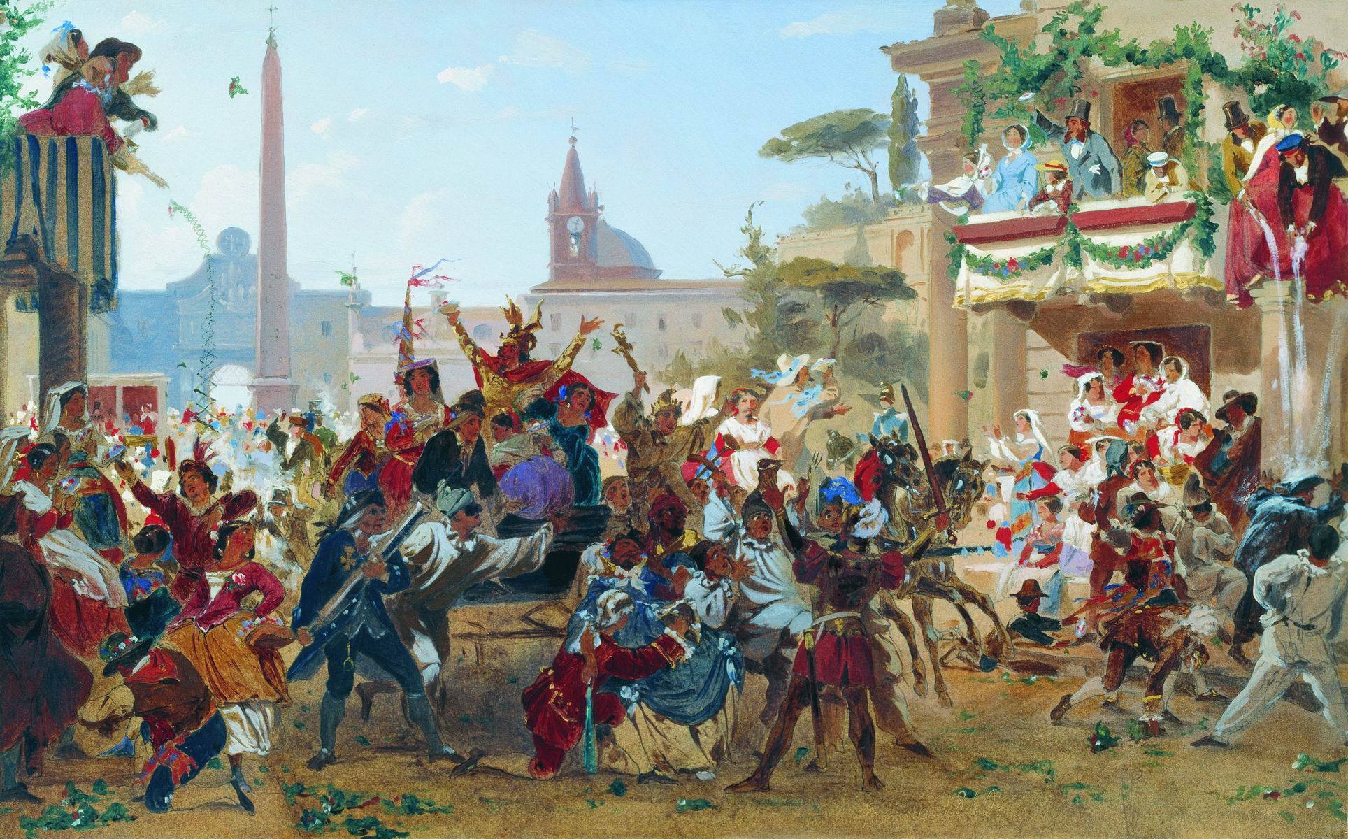 Бронников. Карнавал в Риме. 1860